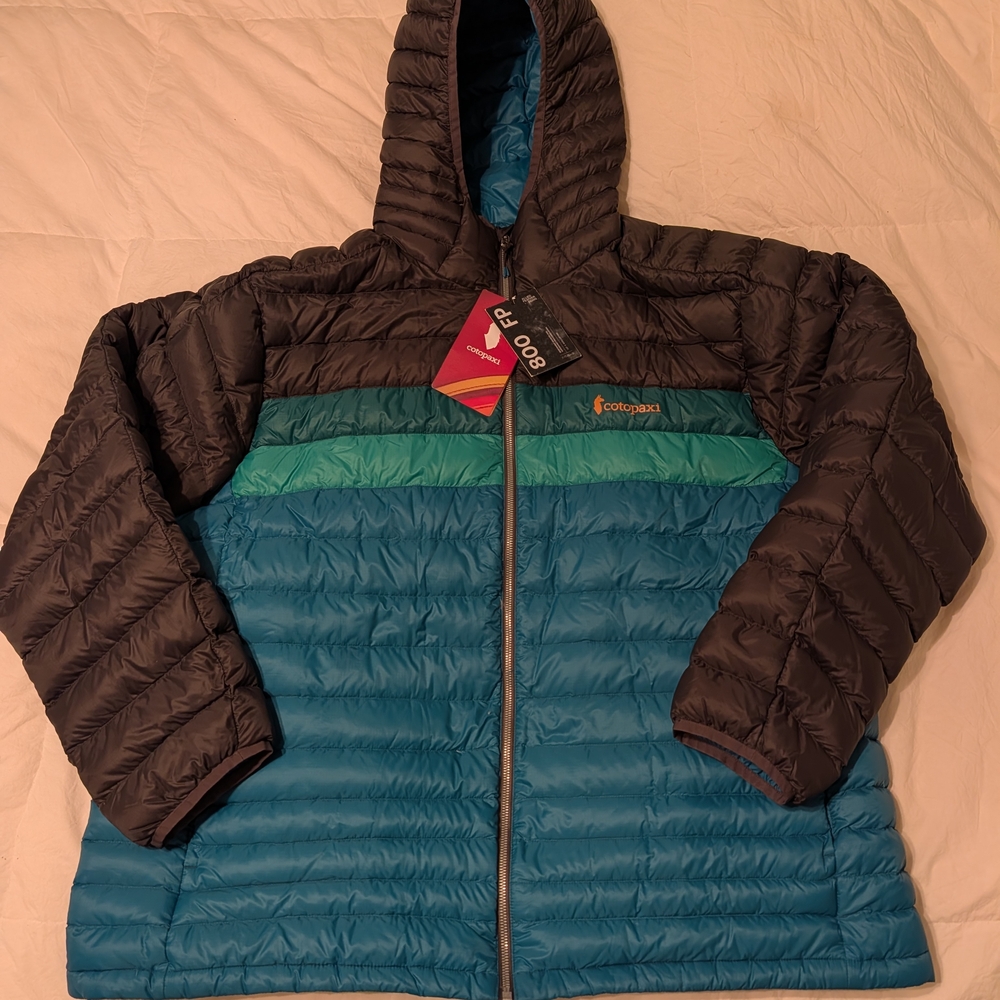 Columbia Black and Blue Hooded Jacket